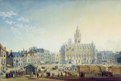 The Main Square, Middelburg, 1812 by Anton Ignaz Melling